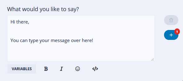 Bold and italic formatting